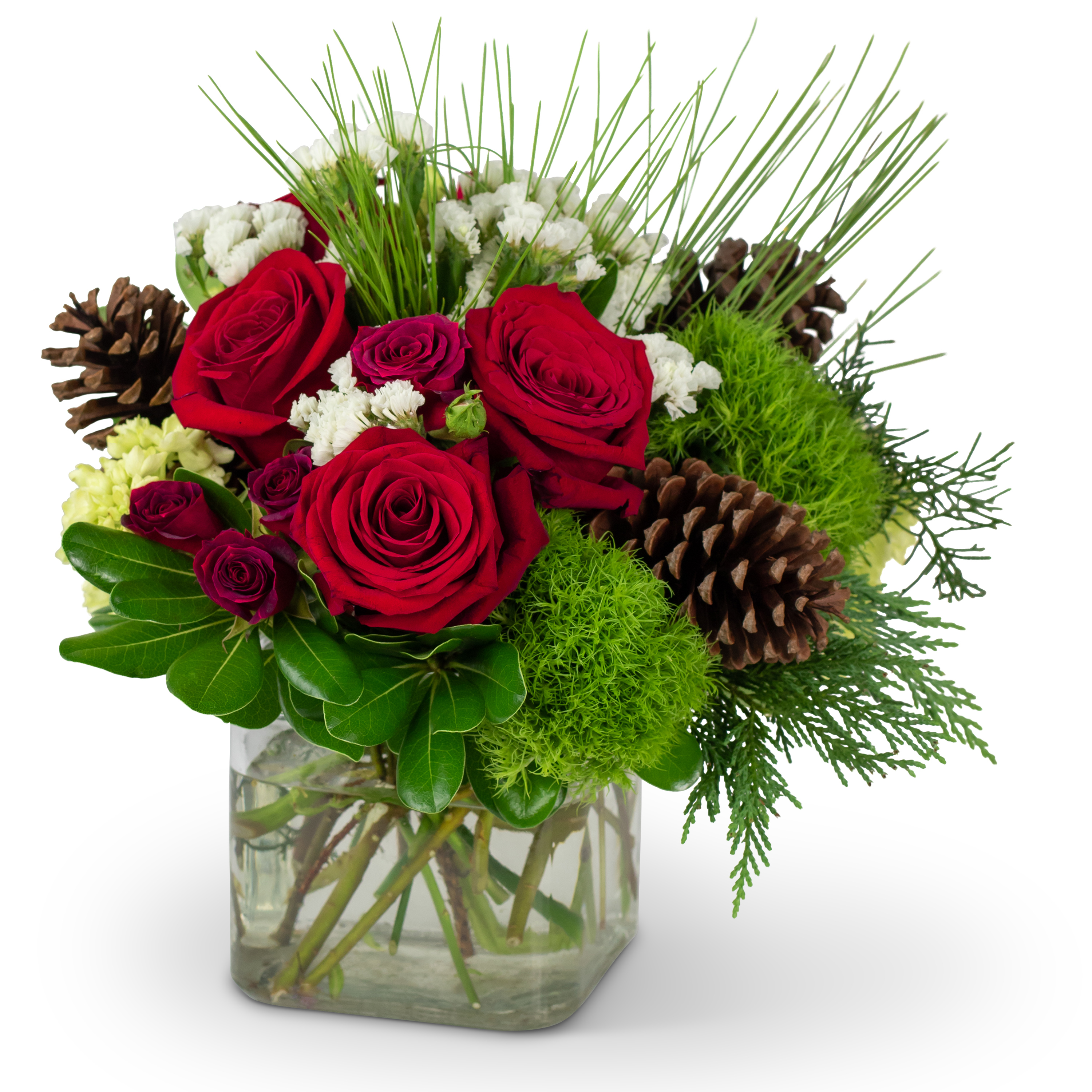 Bouquets with Holiday Greens